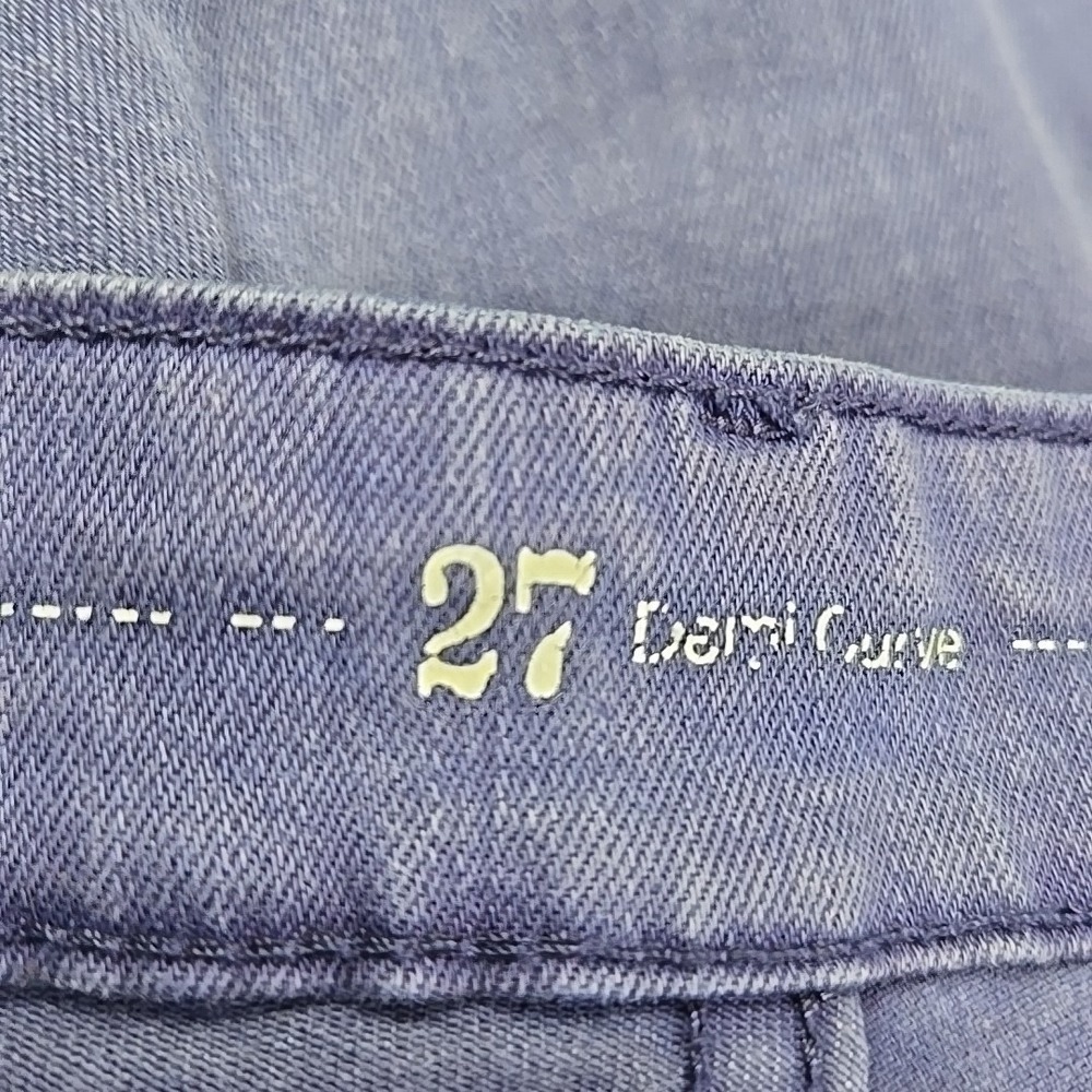 LEVIS Demi Curve Purple Denim Women's Cropped Jeans Size 27 (24" Inseam) - Picture 6 of 8